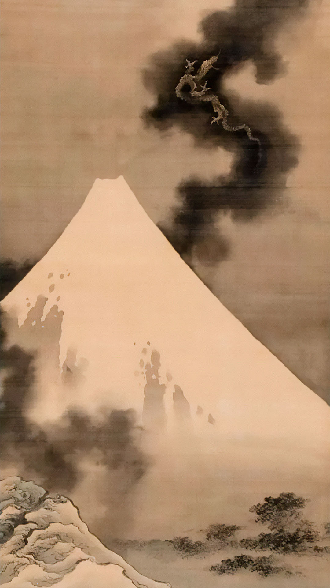 葛飾北斎 / 富士越龍図 | 壁紙ギャラリー KAGIROHI