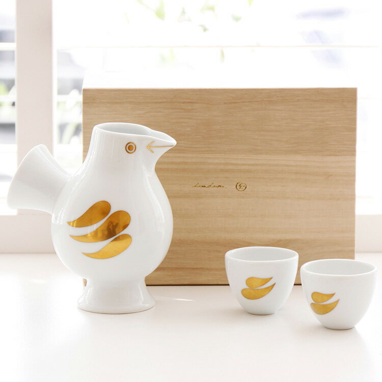 リサラーソン LisaLarson 徳利とお猪口 おさけとり 金 リサ・ラーソン