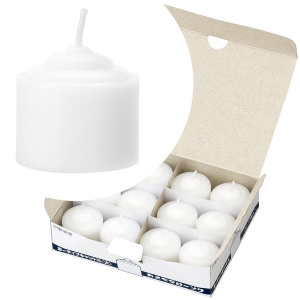 ボーティブキャンドル大12個入り（コップなし／8時間タイプ）※8H