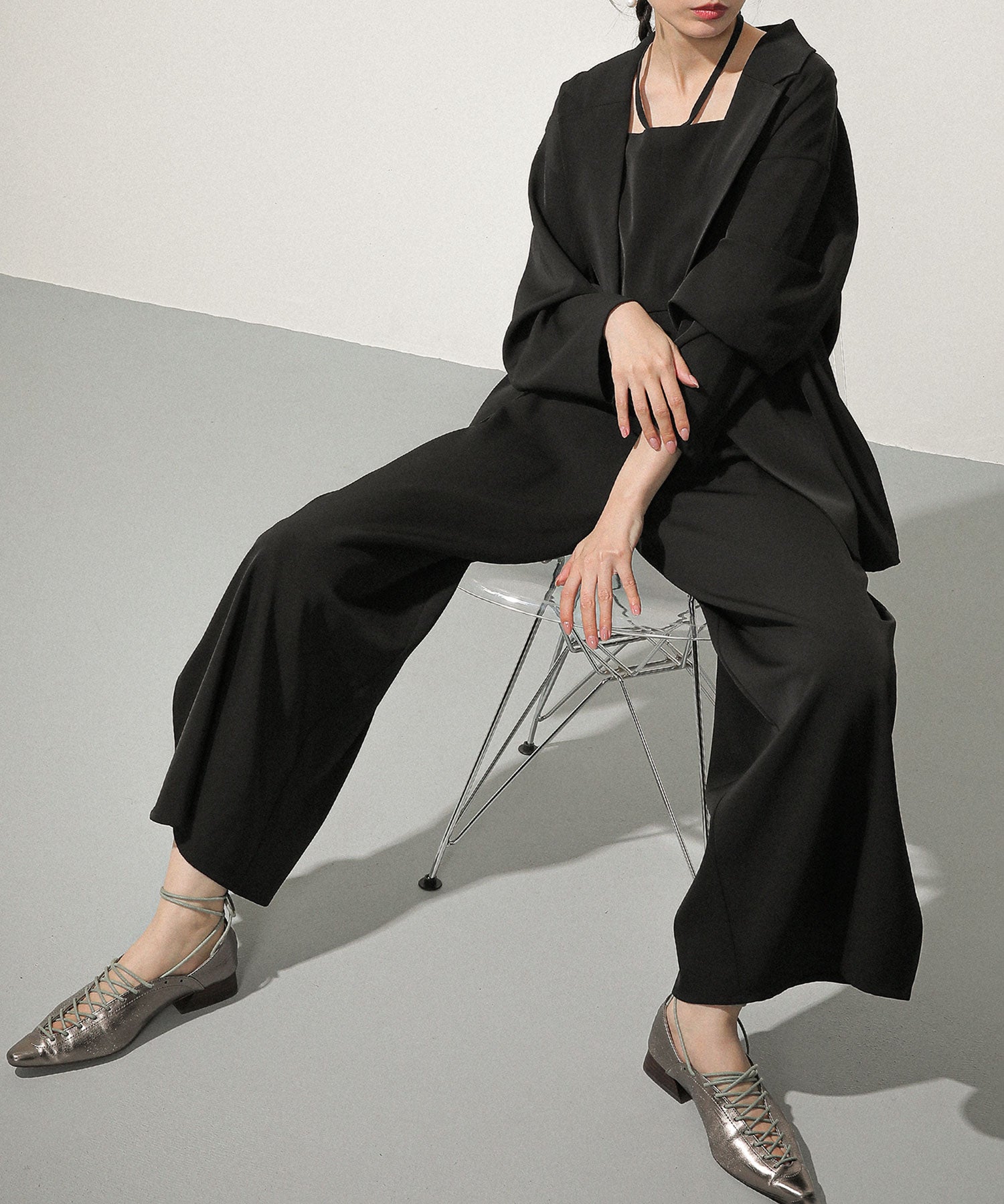 ジャケット セットアップ パンツドレス パーティー