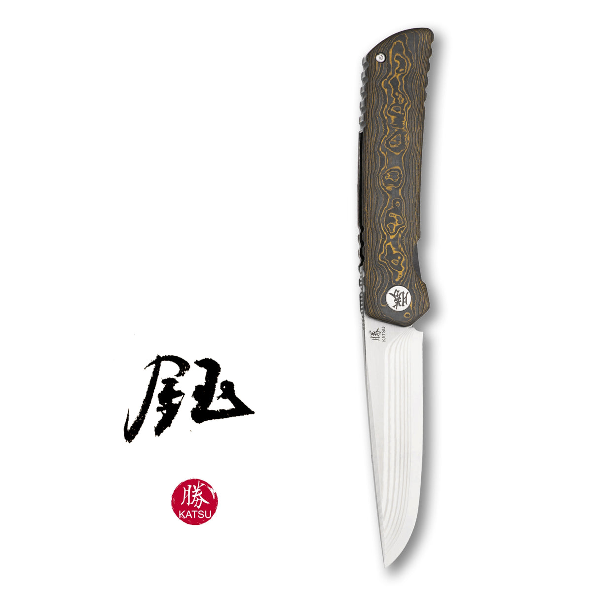 KATSU ZK04, 17 Layers ZDP-189 Super Steel Convex Grind Blade