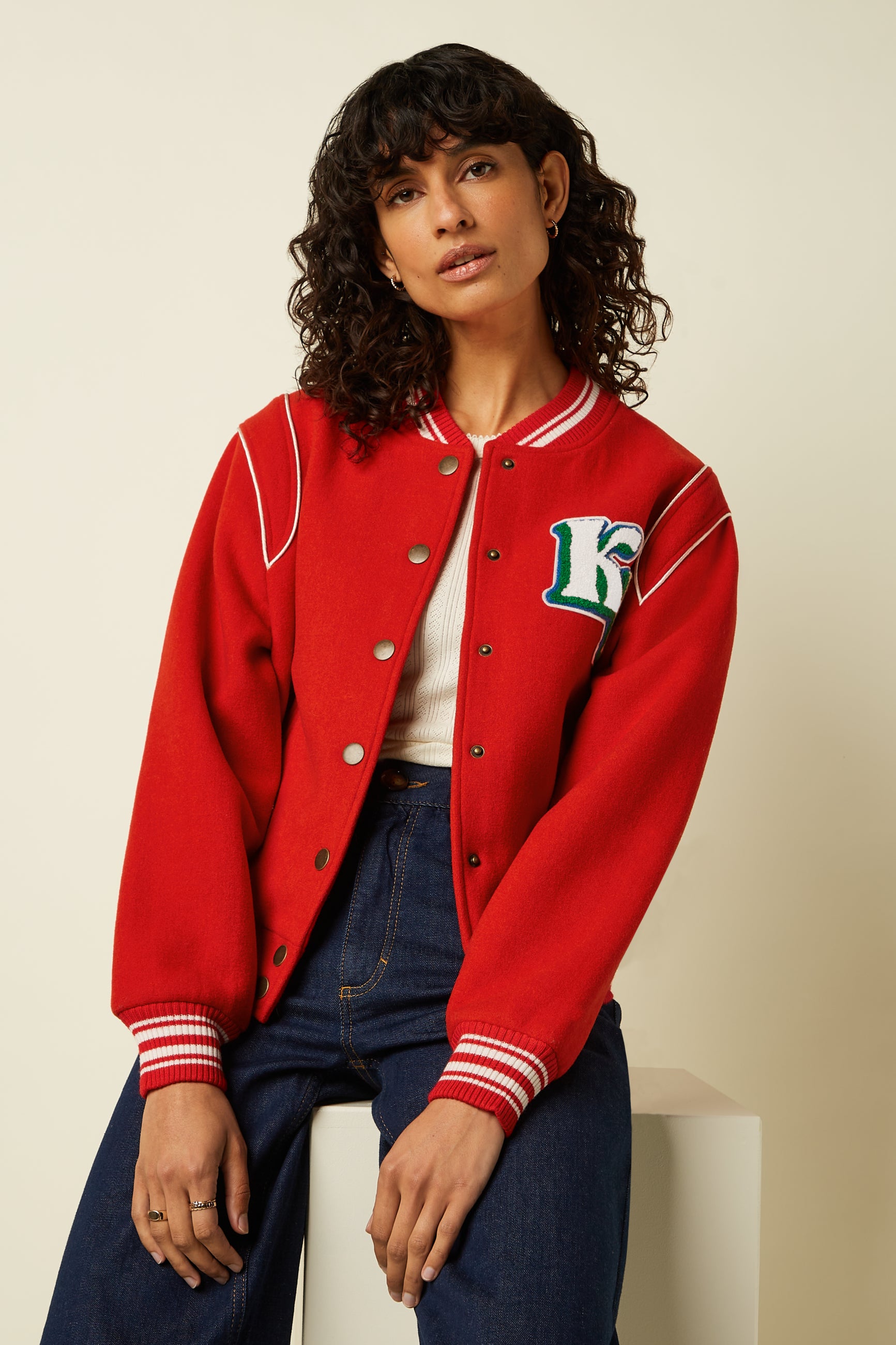 Varsity Jacket Arizona - Fire Red – King Louie