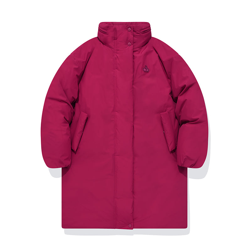 チェリーノマドフーディーロングダウン【ライトバーガンディー】