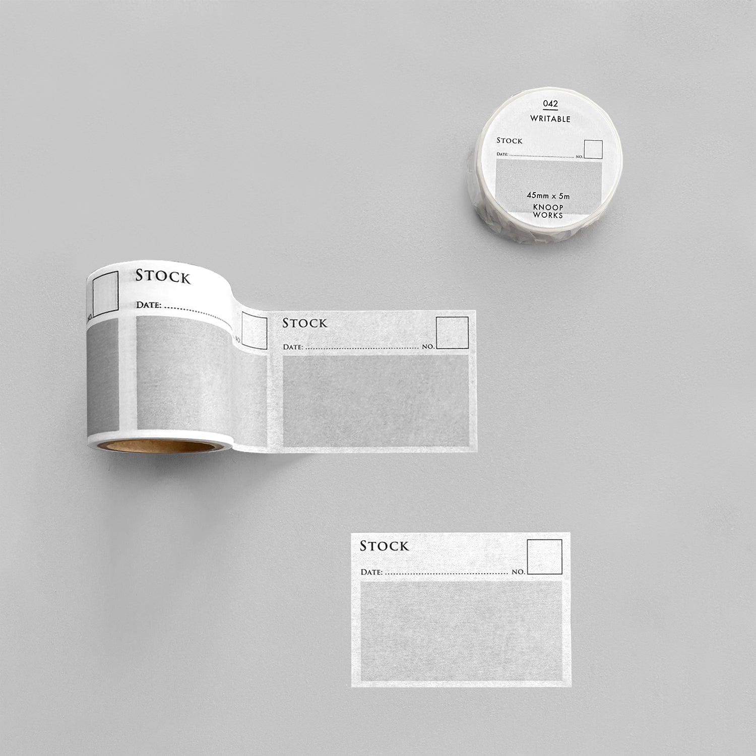 042_STOCKマスキングテープ ｜在庫管理（45mm幅） – KNOOPWORKS