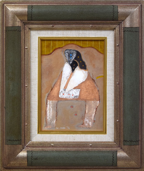 阿部国利「無題」油絵・SM 絵画買取・販売の小竹美術