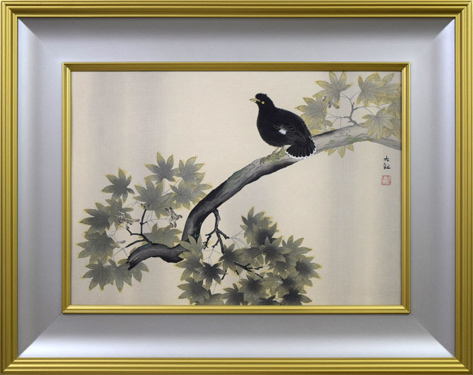 横山大観「叭叭鳥（ハハチョウ）」木版画 絵画買取・販売の小竹美術