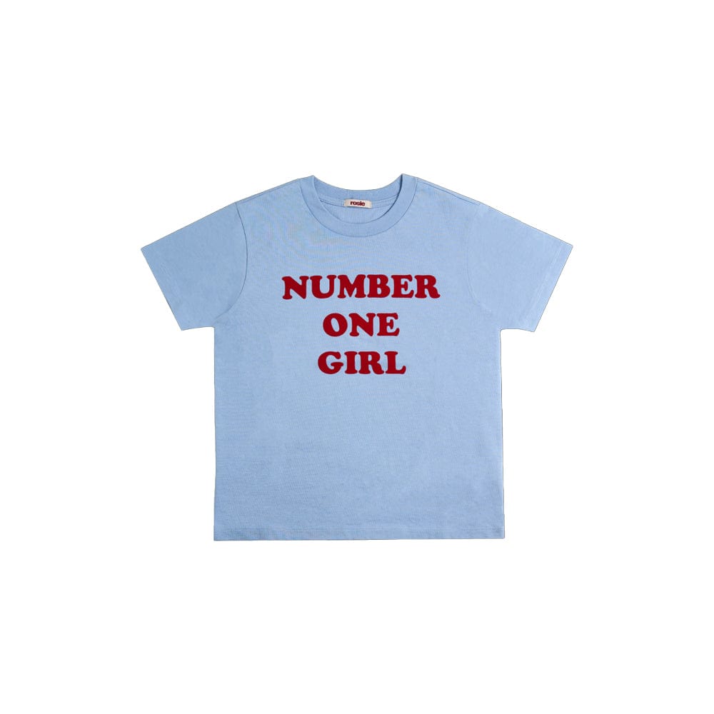 ROSÉ [ROSIE] NUMBER ONE GIRL BLUE T-SHIRT