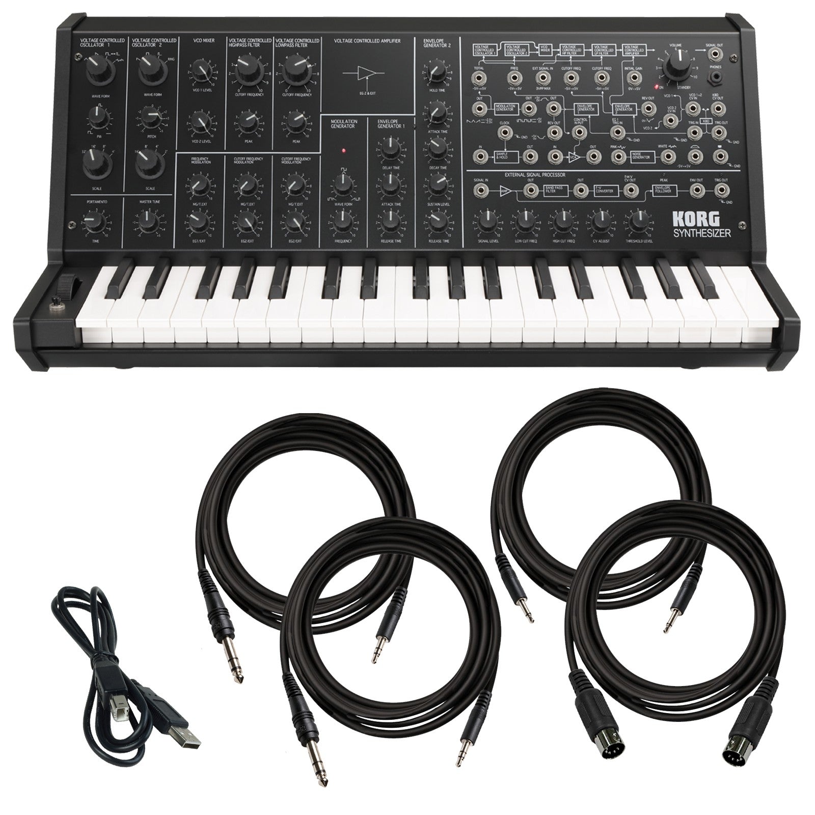 Korg MS-20 mini Monophonic Synthesizer CABLE KIT – Kraft Music