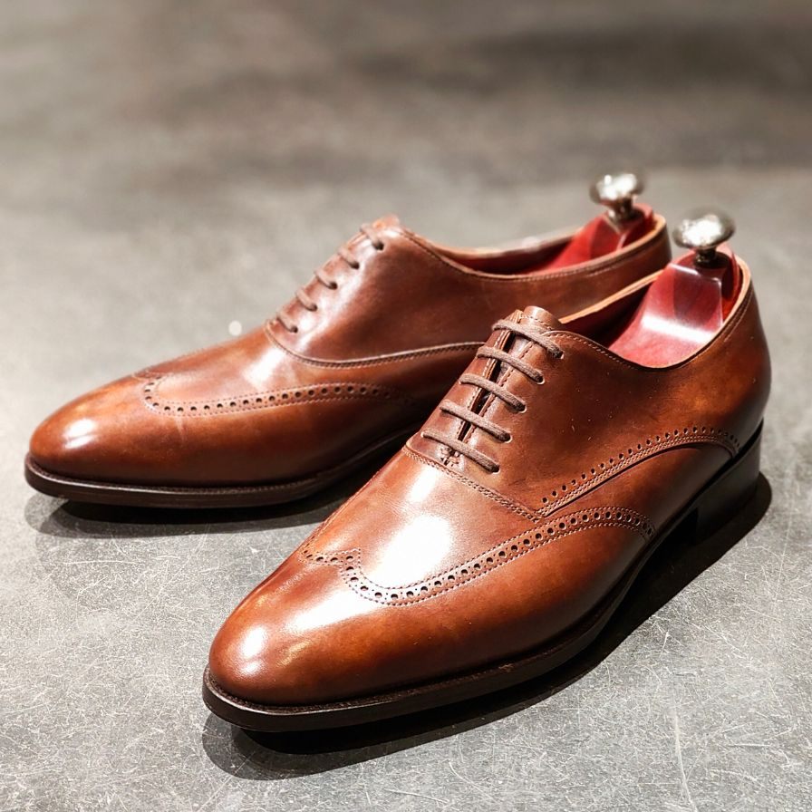 極美品 【JOHN LOBB】ジョンロブ ハットン ウイングチップ ミスティ