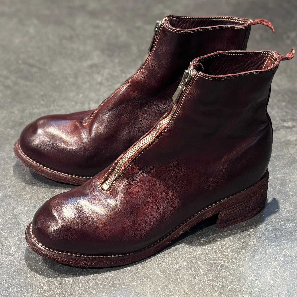 GUIDI】グイディ レザーブーツ PL1 フロントジップブーツ ブーツ