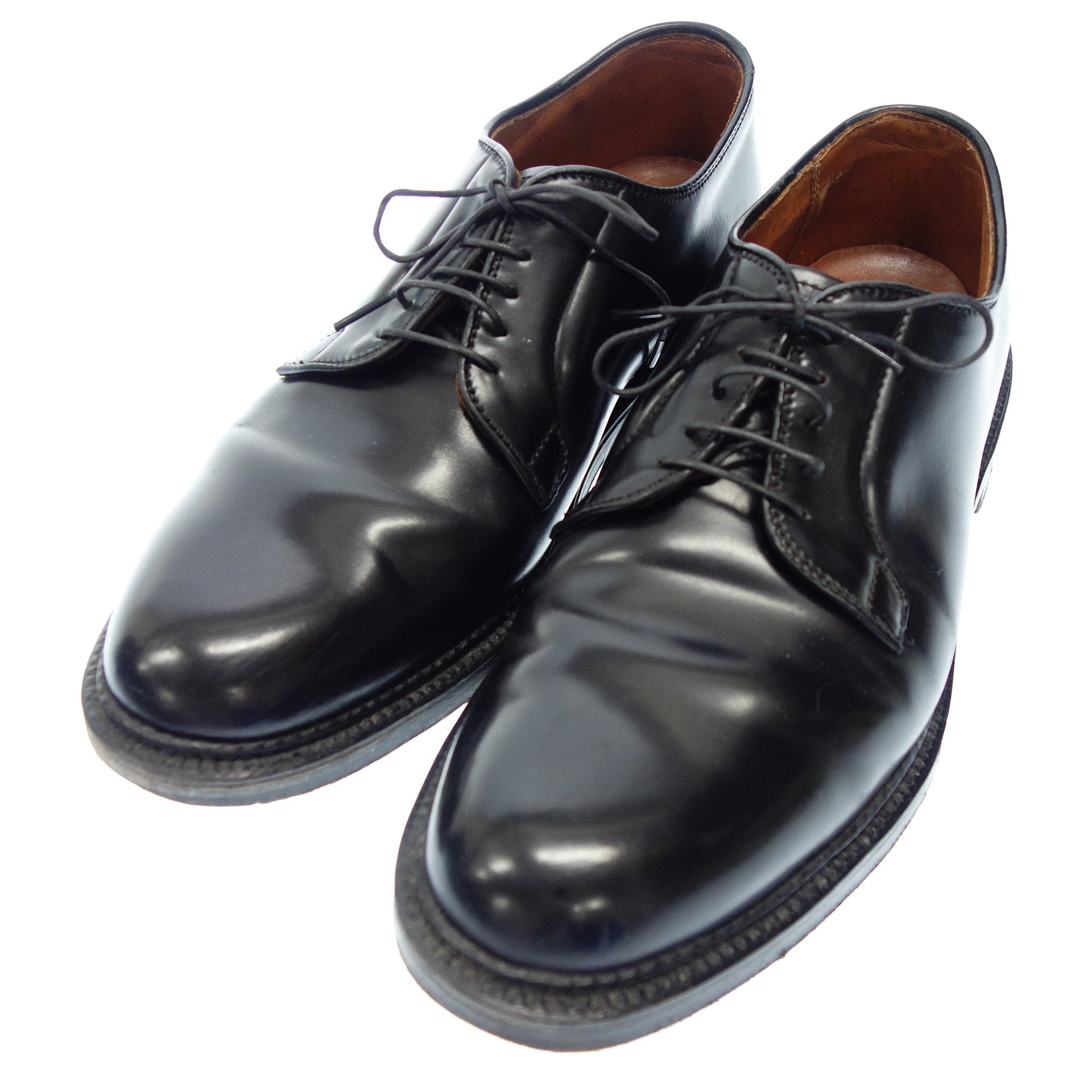ALDEN 9901 US8 コードバンプレーントゥシューズ 短靴 靴 レザー