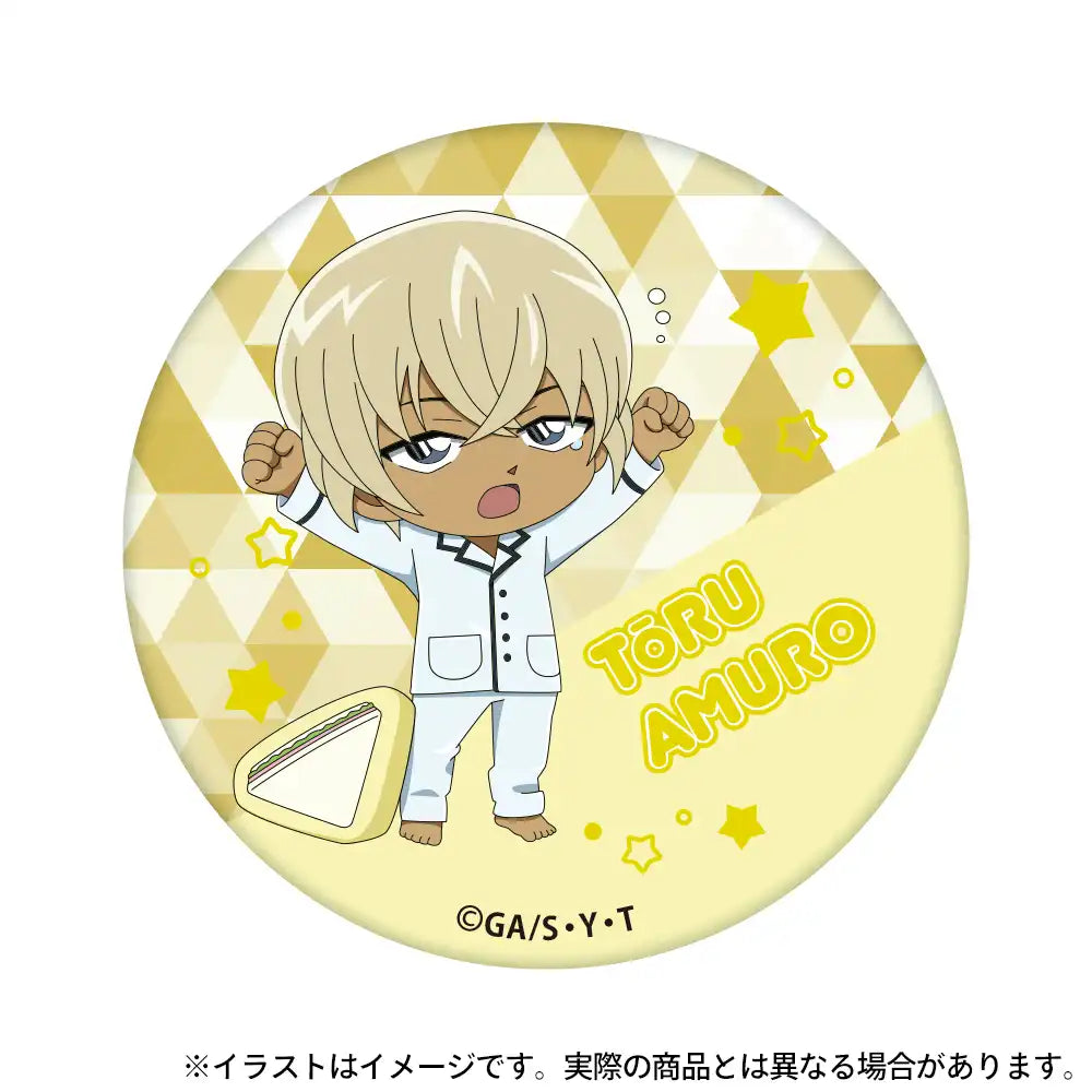 名探偵コナン 缶バッジ 安室透 ヘッドフォン 名探偵コナン 缶バッジ