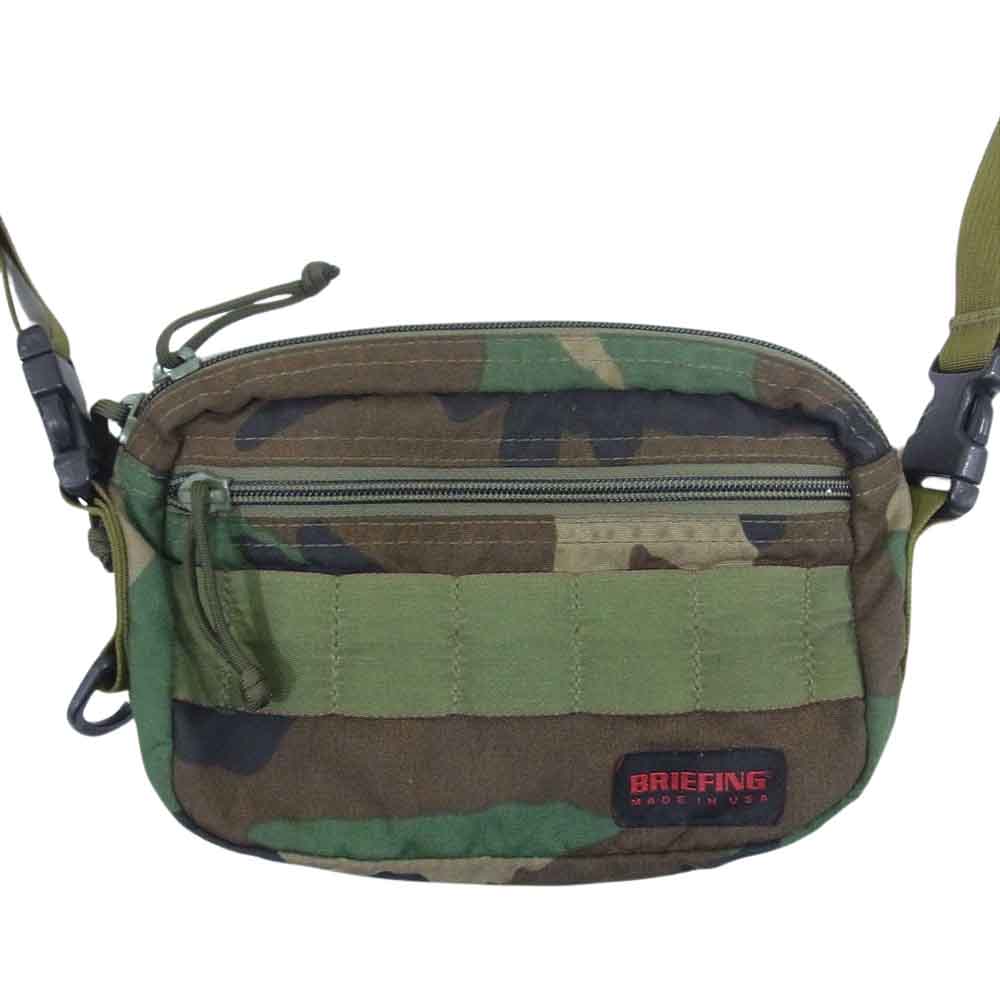 BRIEFING ブリーフィング カモフラ 迷彩 ミニ ショルダーバッグ カーキ