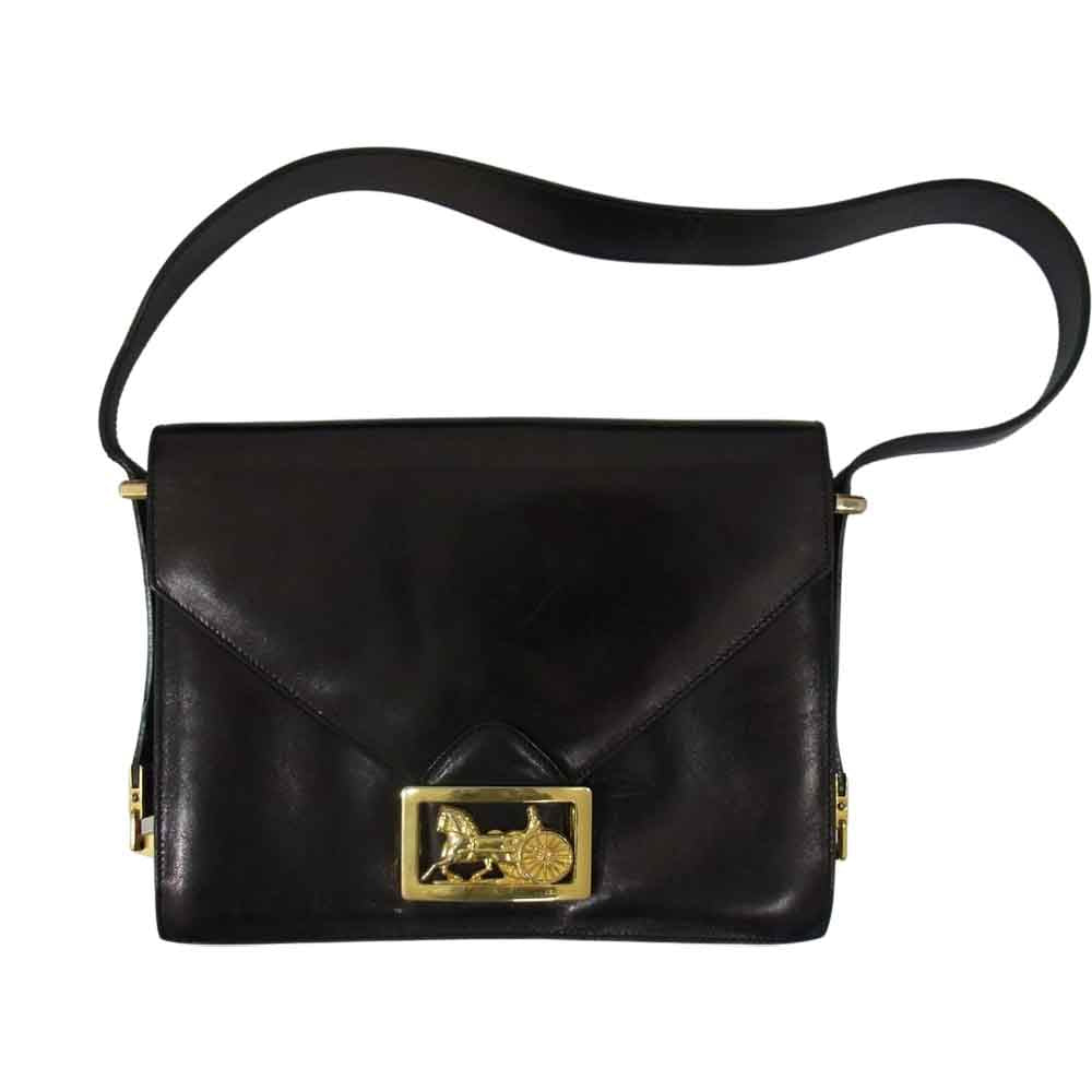 CELINE セリーヌ オールド 馬車金具 ホースキャリッジ レザー