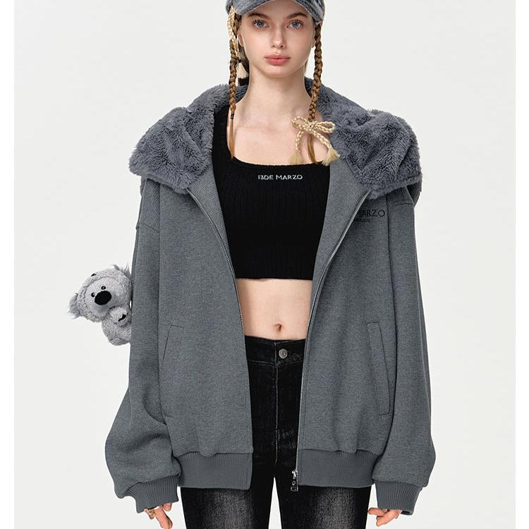 13DE MARZO | 2408 Koala Zip Hoodie Melbourne Edition Grey – Lines Up