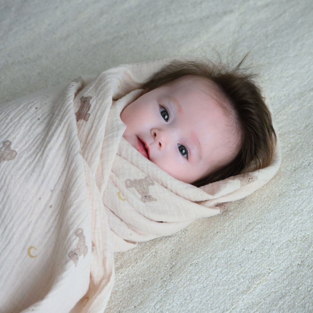 おくるみ ガーゼ 授乳 ブランケット 赤ちゃん スワドル モスリン