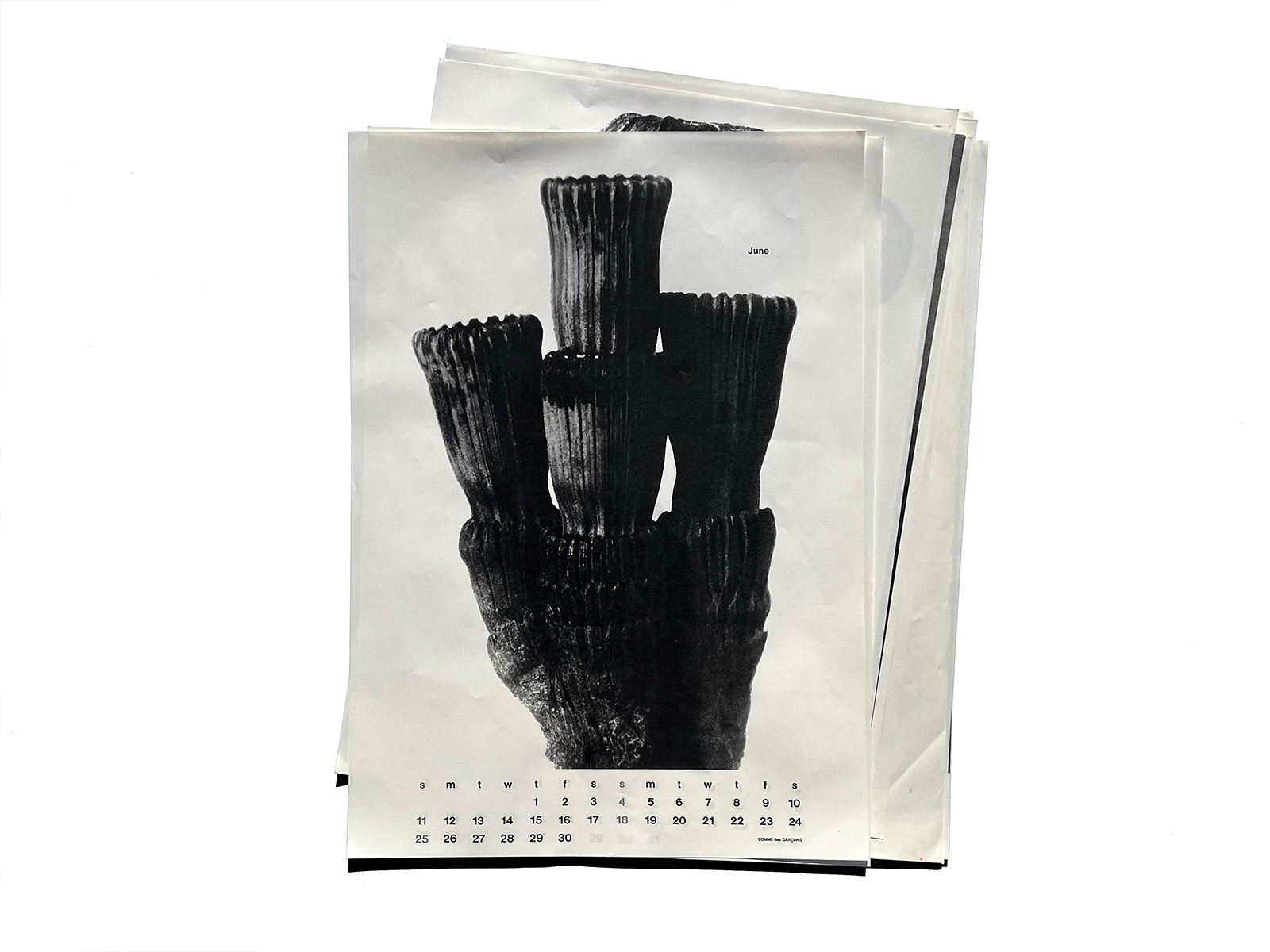 COMME des GARÇONS 1989 Calendar (Semi-Complete / January Missing