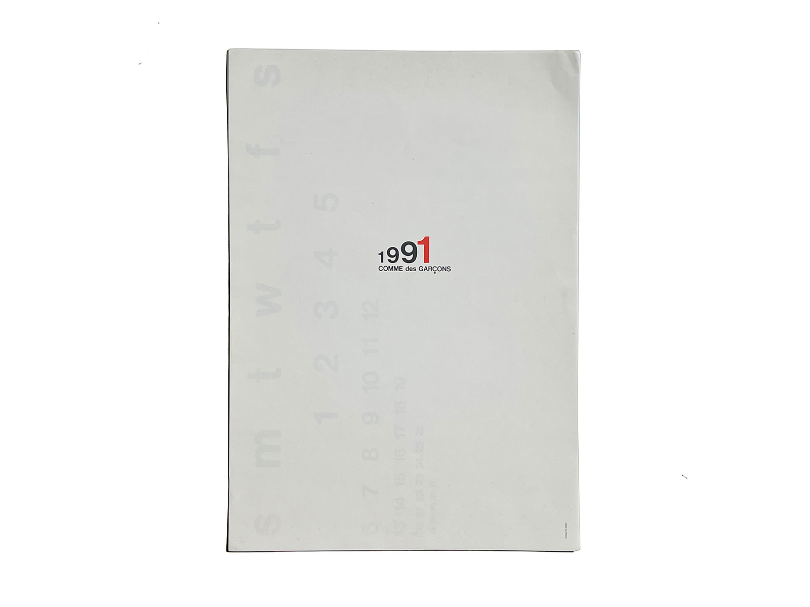 COMME des GARÇONS 1991 Calendar | PAGE SPREAD