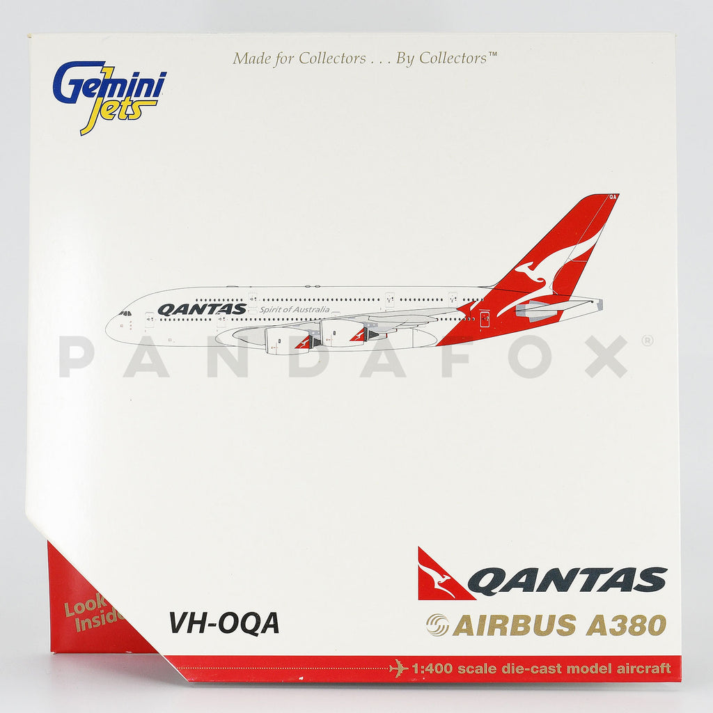 Qantas Airbus A380 VH-OQA GeminiJets GJQFA655B Scale 1:400