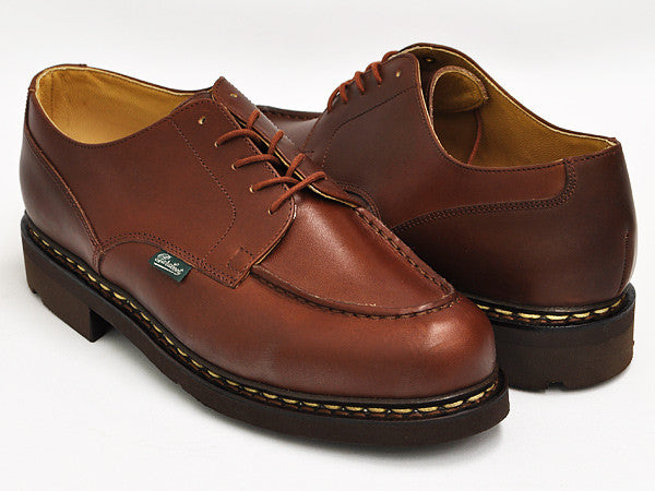 Paraboot Chambord Leather lace Up Marron | PelleLine.com