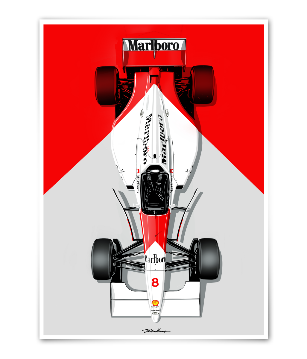 MCLAREN MP4/8 | ARTPRINT – Petrolheart