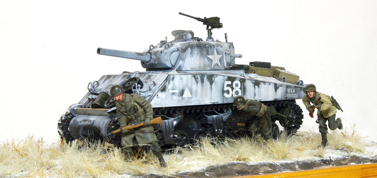 プラモ日記 » アメリカ・M4A3シャーマン 105mm榴弾砲搭載型 その8 完成!!