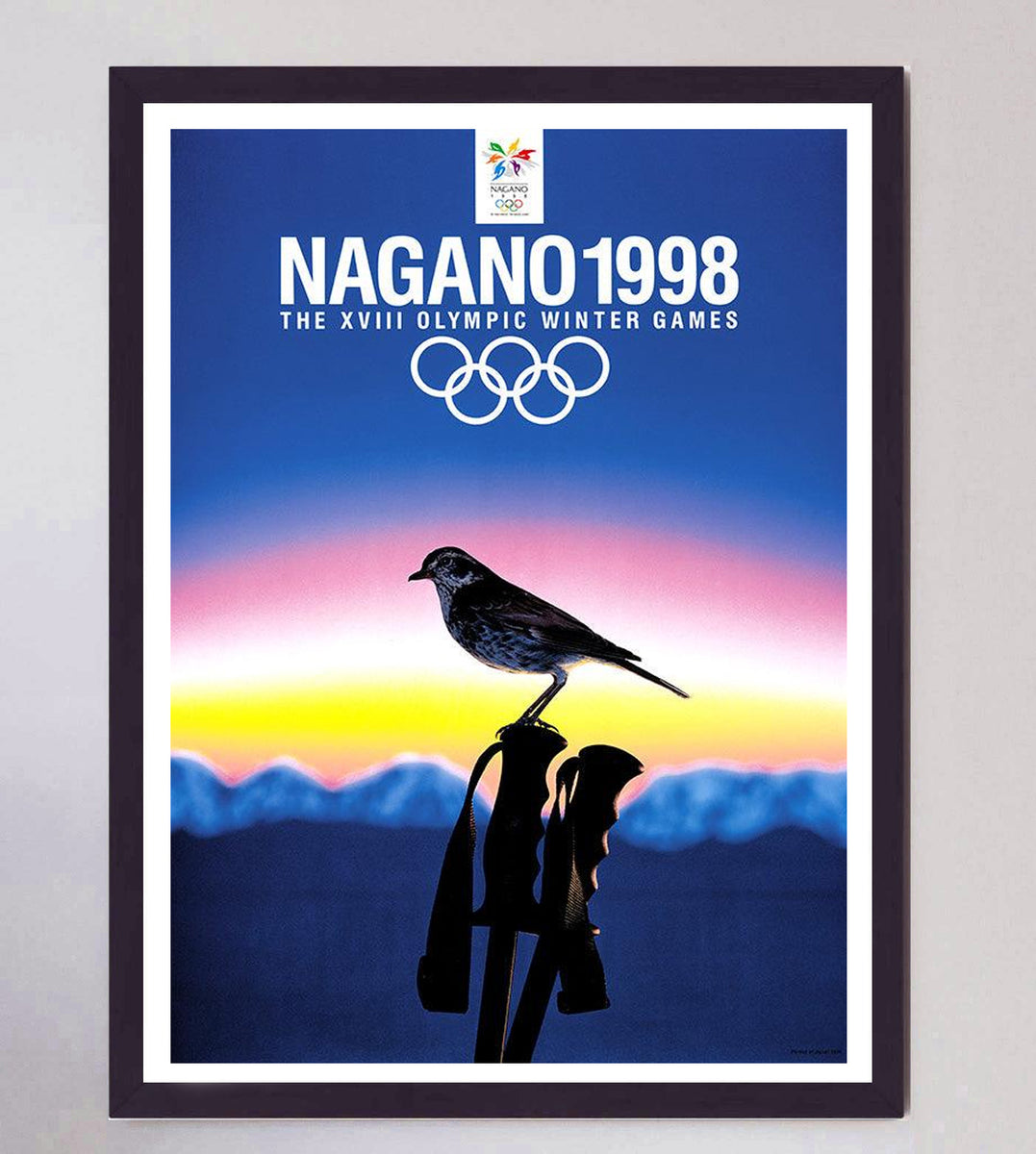 Shop 1998 Nagano Winter Olympic Games Original Vintage Poster