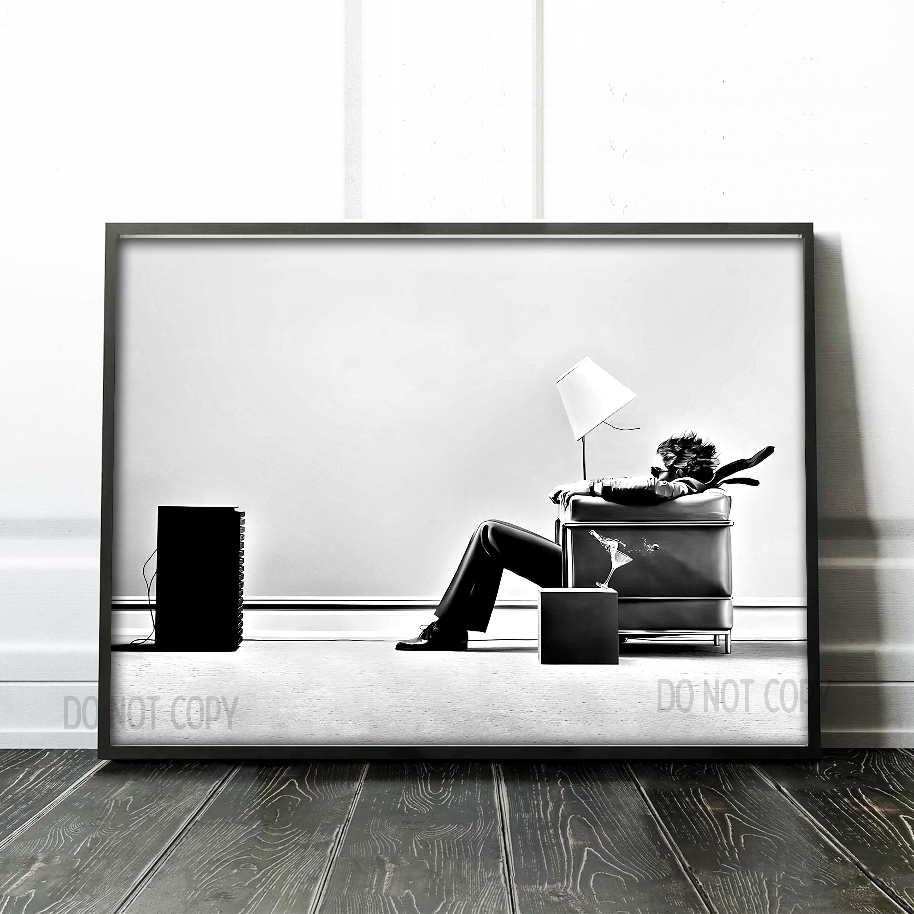 Blown-Away Guy | Maxell Ad 1979 by Steve Steigman Art Prints