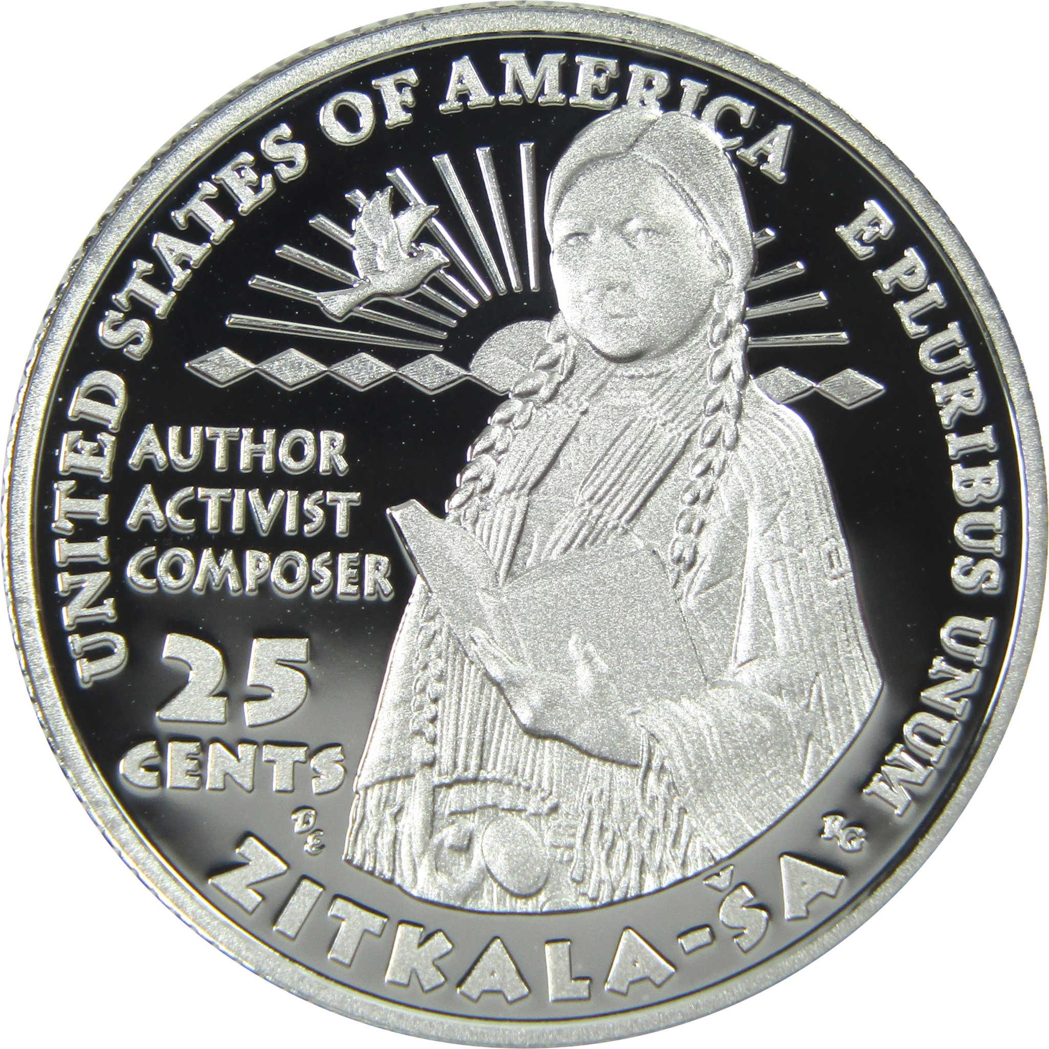 2024 S Zitkala-Sa American Women Quarter .999 Silver 25c Proof Coin
