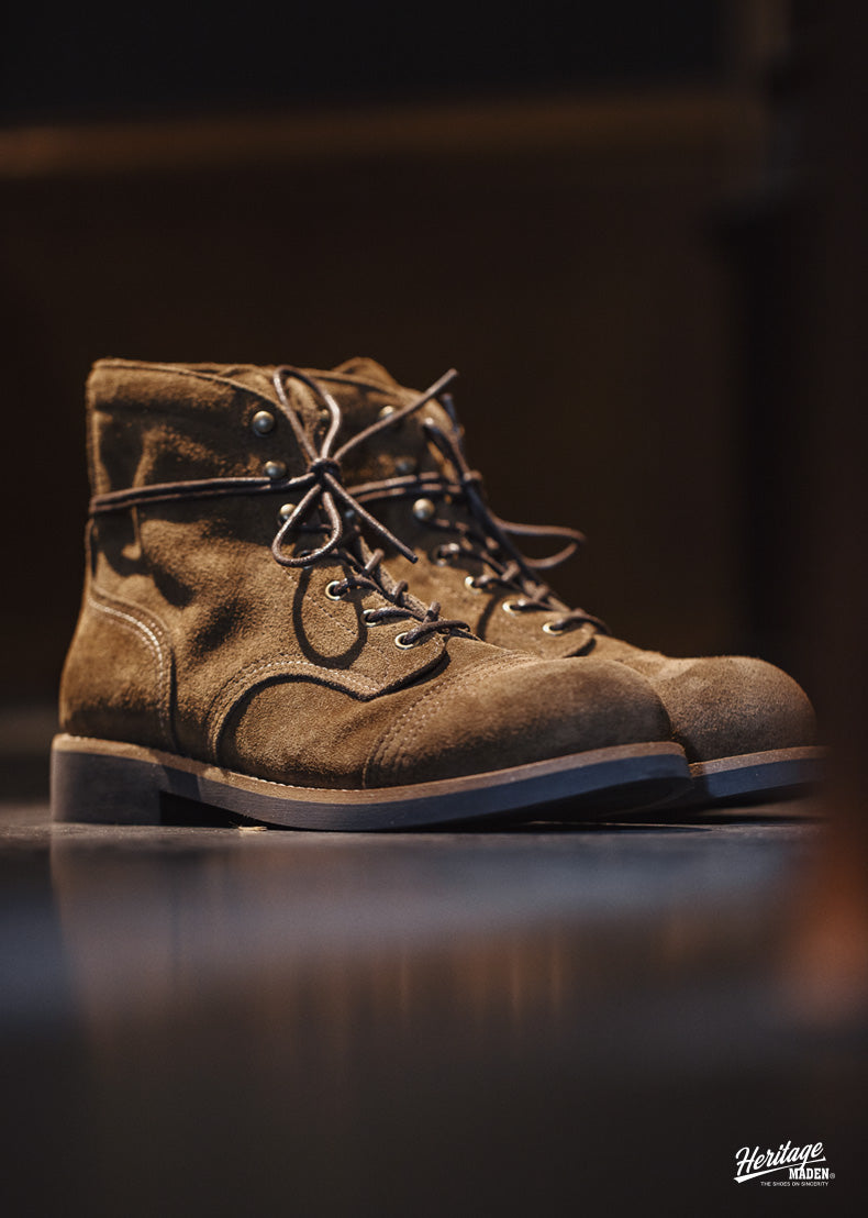 △Iron Ranger型 スウェードワークブーツ▽ブラウン 24㎝～27