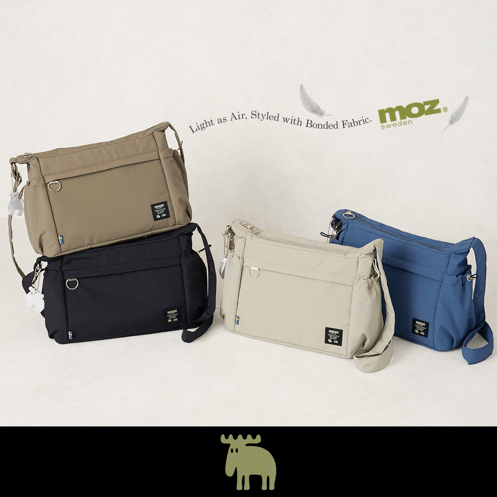 moz(モズ)驚くほど 軽い ボンディング生地 の ショルダーバッグ