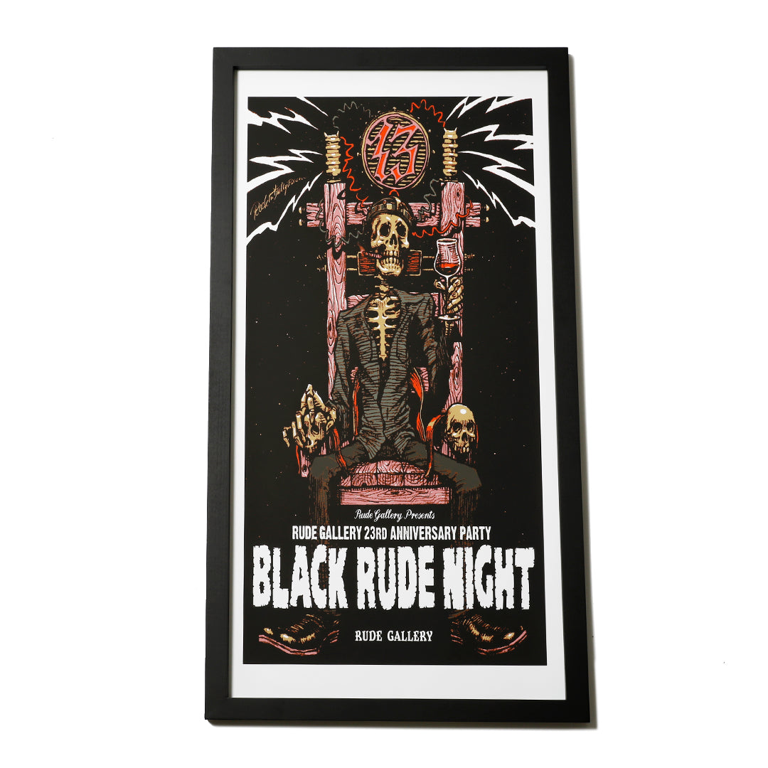 BLACK NIGHT SILKSCREEN POSTER - – RUDE GALLERY OFFICIAL ONLINE SHOP