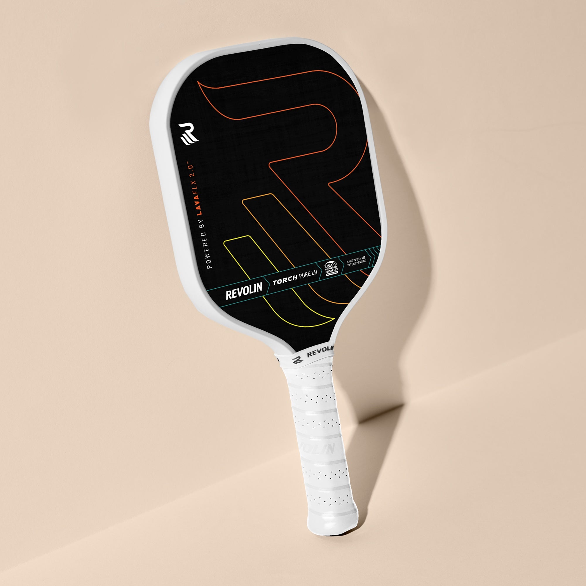 Torch Pure Long Handle Pickleball Paddle | Power Paddle with Lava Rock