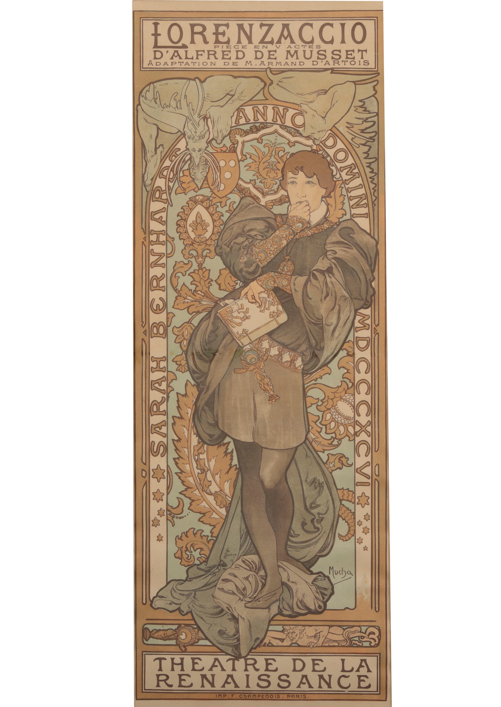 アルフォンス・ミュシャ ≪ロレンザッチオ 改訂版≫ 1897年 ｜絵画