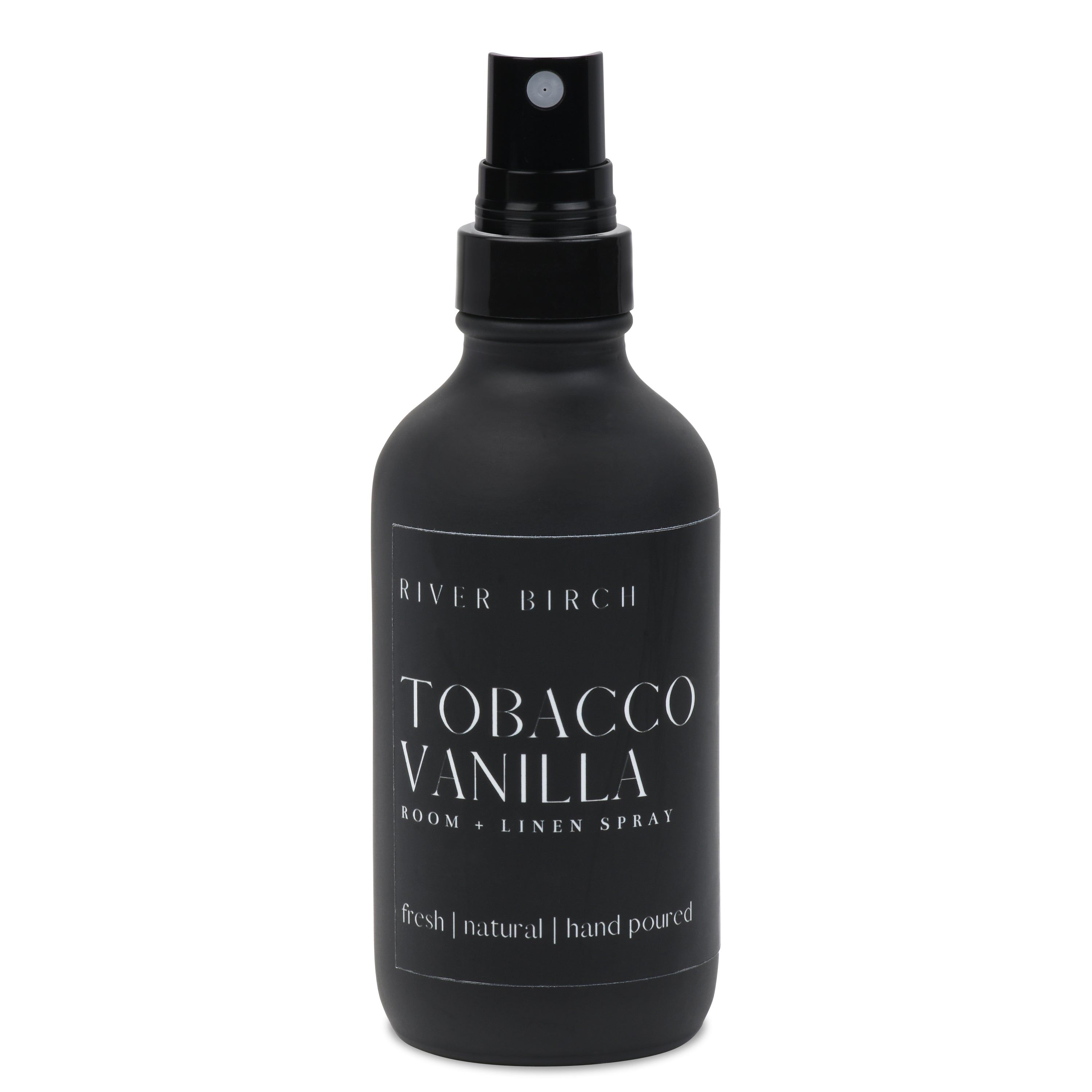 Tobacco Vanilla - 4 oz Black Glass Room + Linen Spray – River