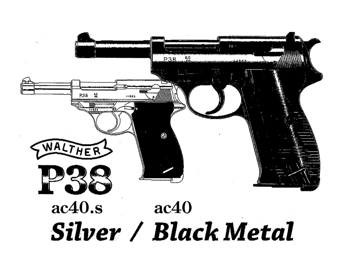 マルゼン】ワルサー P38 (ac40.s) ガスブローバック シルバー 最新