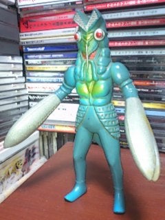 美品❤︎ぶたのはな初代バルタン星人 緑成型/青/シルバー塗装