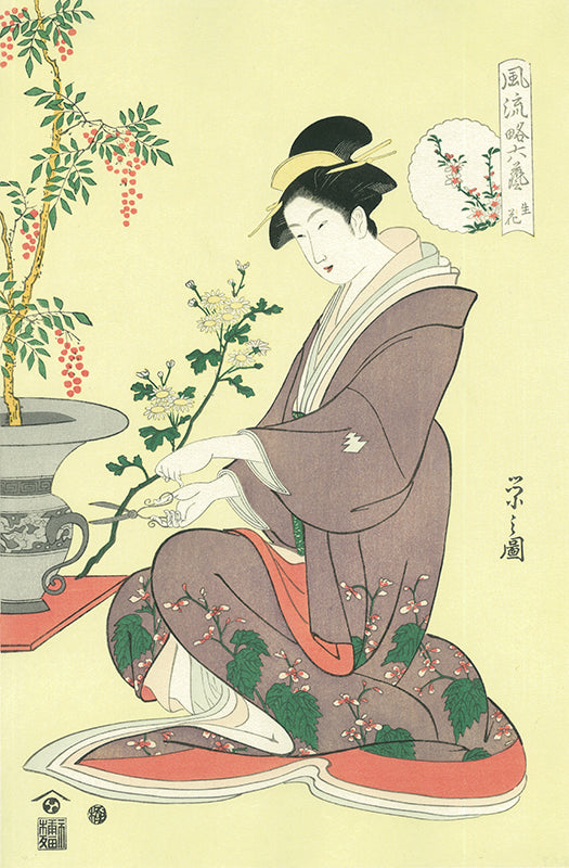 浮世絵 春画】鳥文斎栄之／春情四季画巻 巻子本 復刻版 都屋】秘蔵