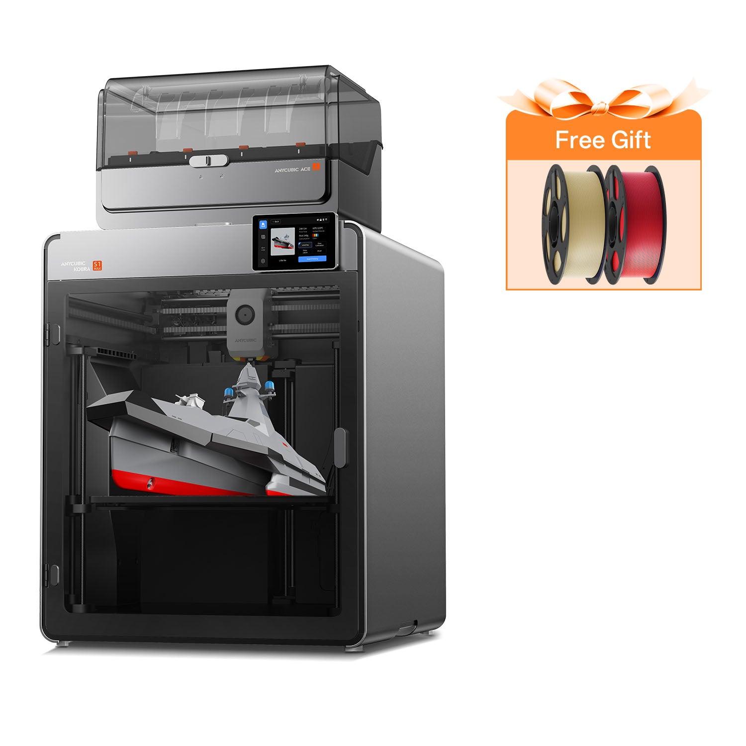 Kobra S1 Max Combo: Large Format 16-Color 3D Printer