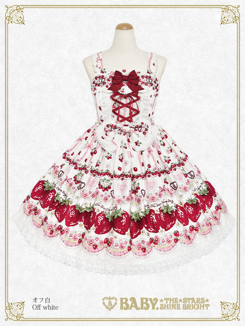 Juicy Strawberry Memory柄ジャンパースカートⅠ – BABY, THE STARS