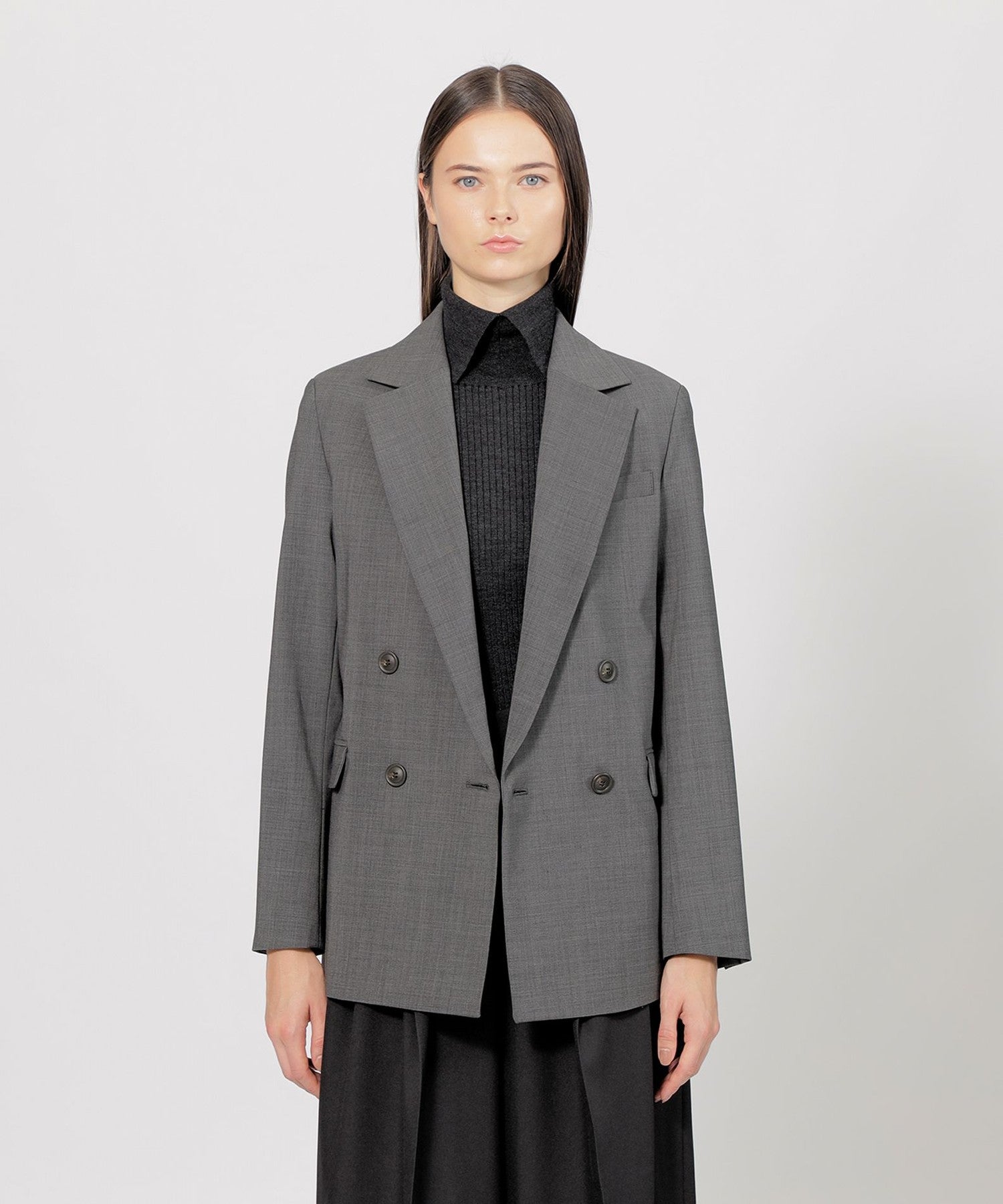 EPOCA STORIA】 ウールポプリン ダブルブレストジャケット