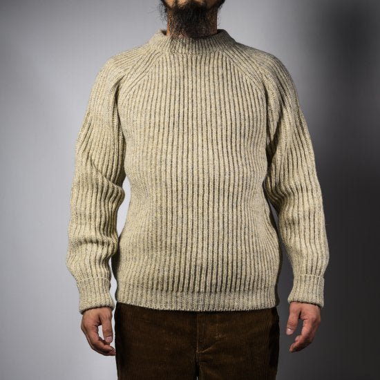 フィッシャーマンセーター ナチュラル シェットランド Fisher Man