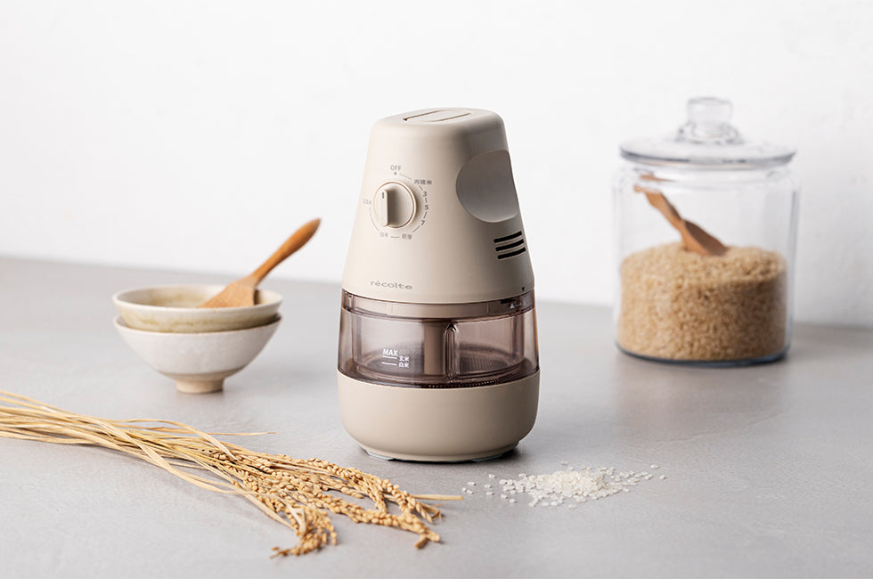 récolte（レコルト）コンパクト精米機 クリームホワイト – 佐藤商会