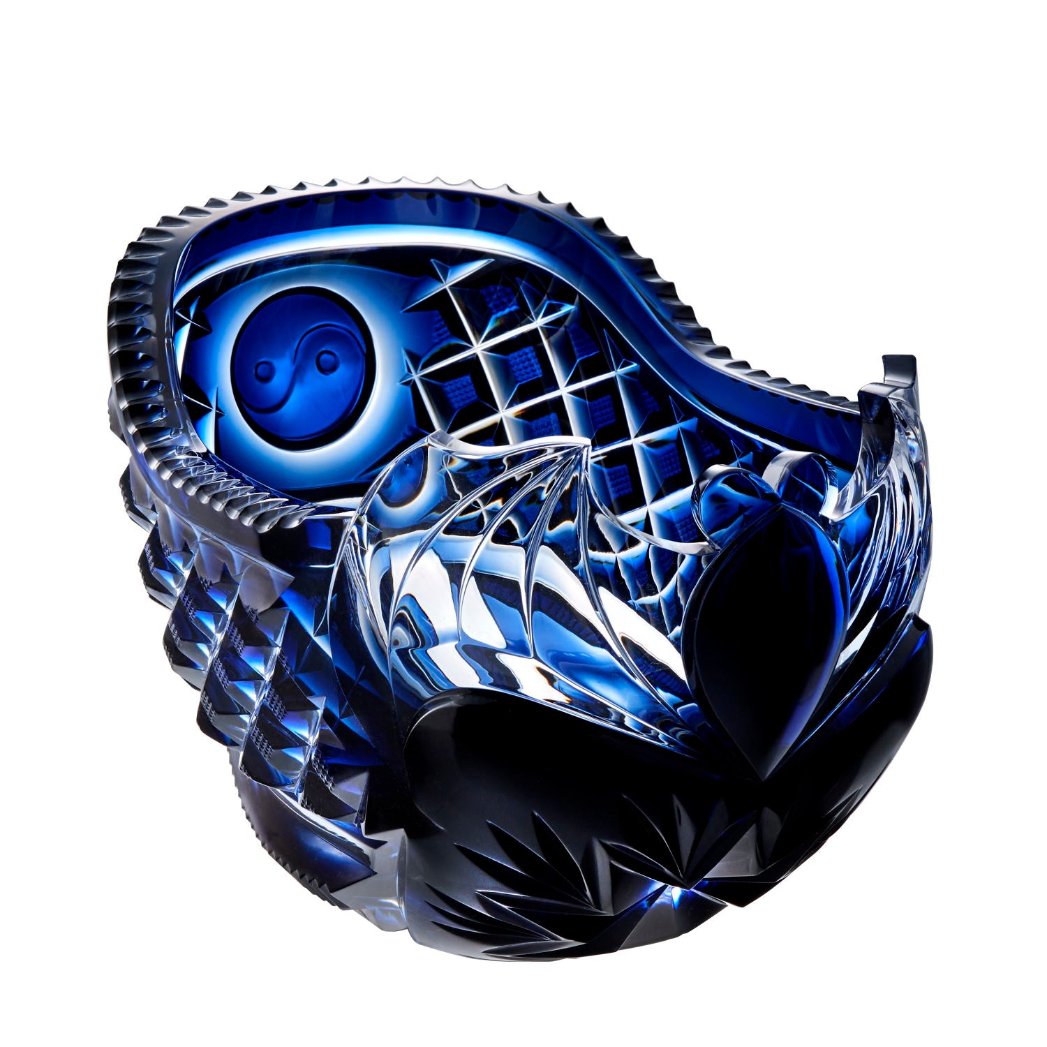 島津薩摩切子】復元 船形鉢 – ㈱島津興業 島津薩摩切子