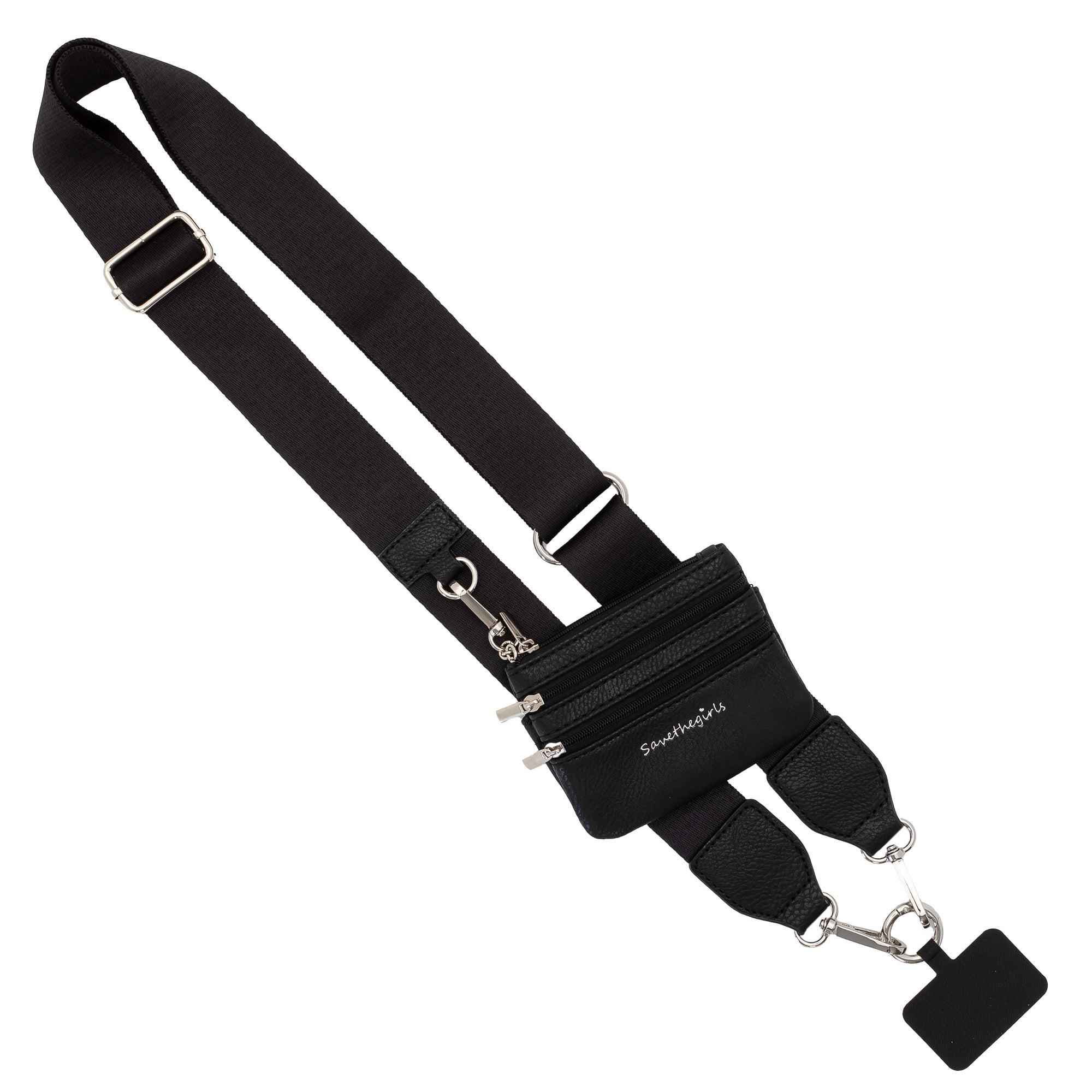 Clip & Go Phone Strap with Pouch - Solid Collection - SaveTheGirls