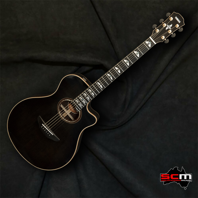 Yamaha APX1200II Acoustic Electric Guitar Trans Black includes