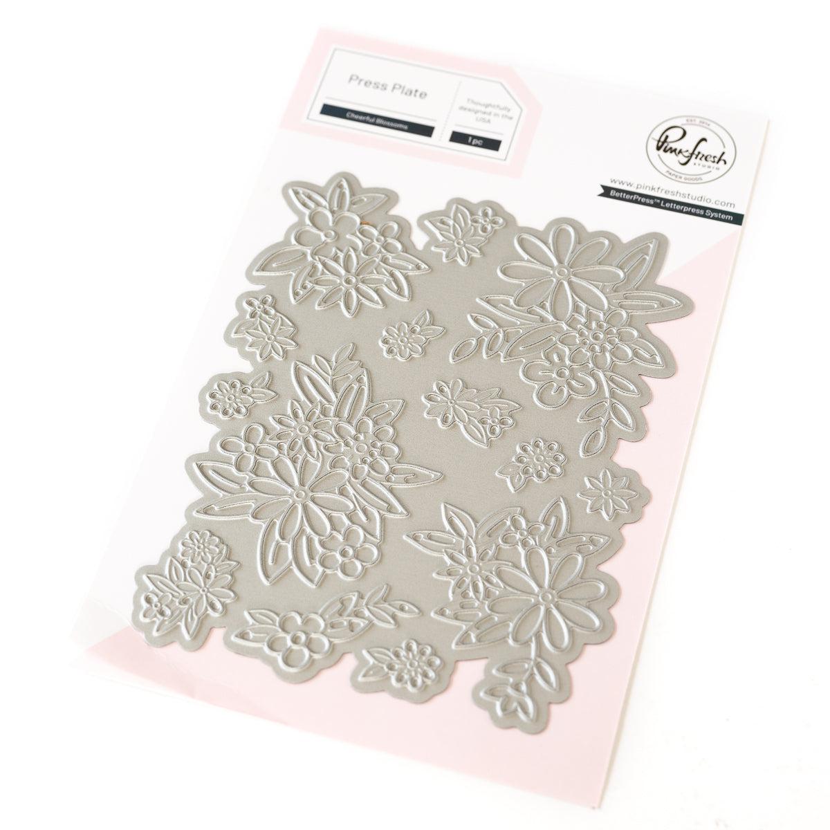 Pinkfresh Studio - Press Plates - Cheerful Blossoms – ScrapbookPal