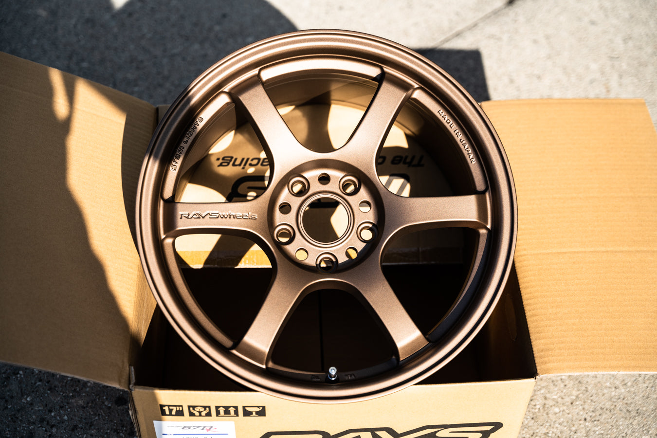 Gram Lights 57DR / 17x9 +38 / 5x114.3 / Bronze II (Z1P) – Sensei 6
