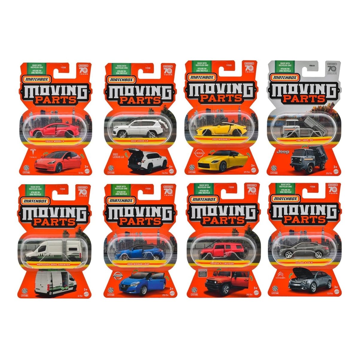 マテル マッチボックス ムービングパーツ アソート 988G-FWD28 – SEPPLY