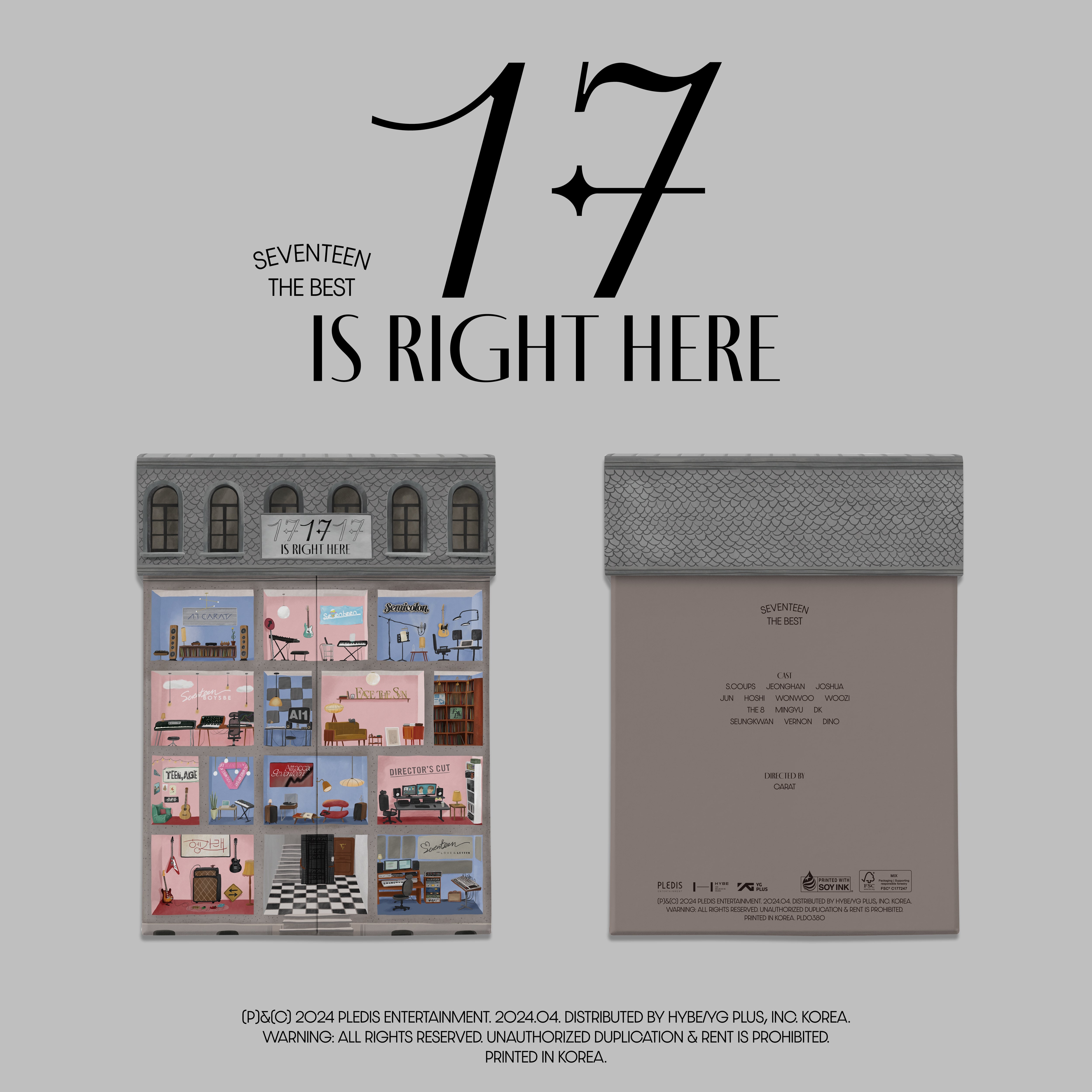 Seventeen Best Album '17 is Right Here' Hear Ver. (Signed
